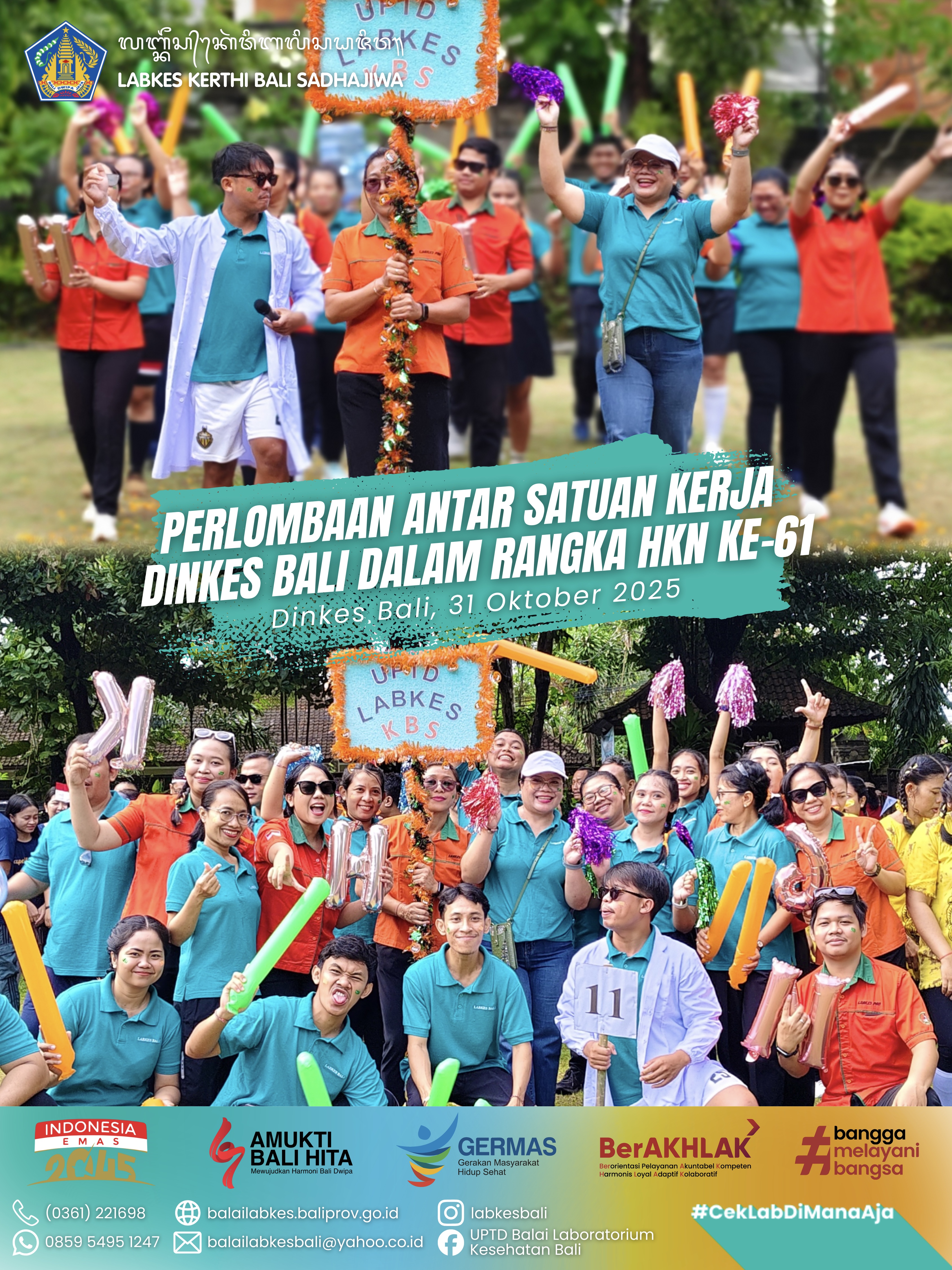 PERLOMBAAN ANTAR SATUAN KERJA DINKES BALI DALAM RANGKA HKN KE-61
