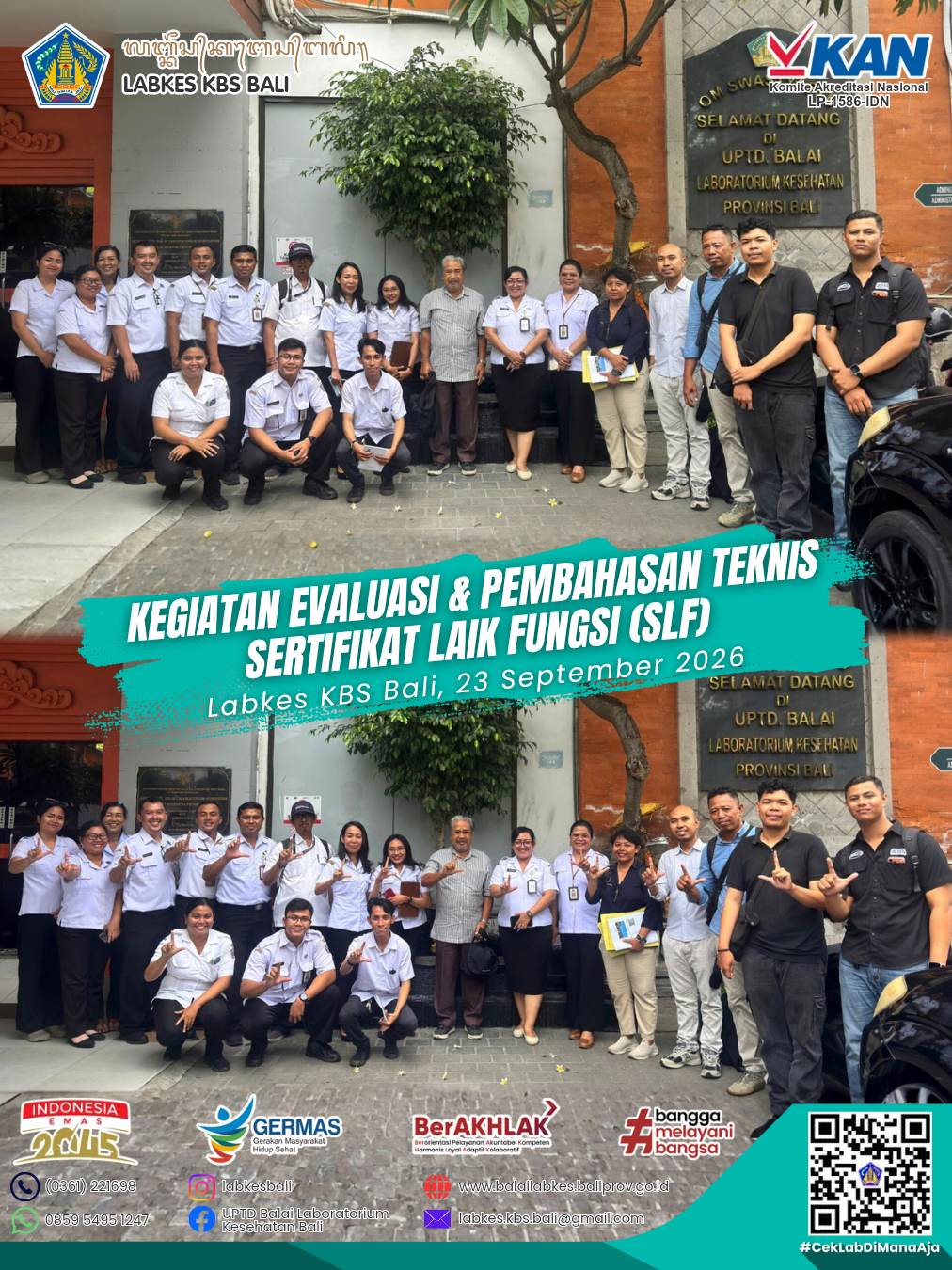 KEGIATAN EVALUASI & PEMBAHASAN TEKNIS SERTIFIKAT LAIK FUNGSI (SLF)