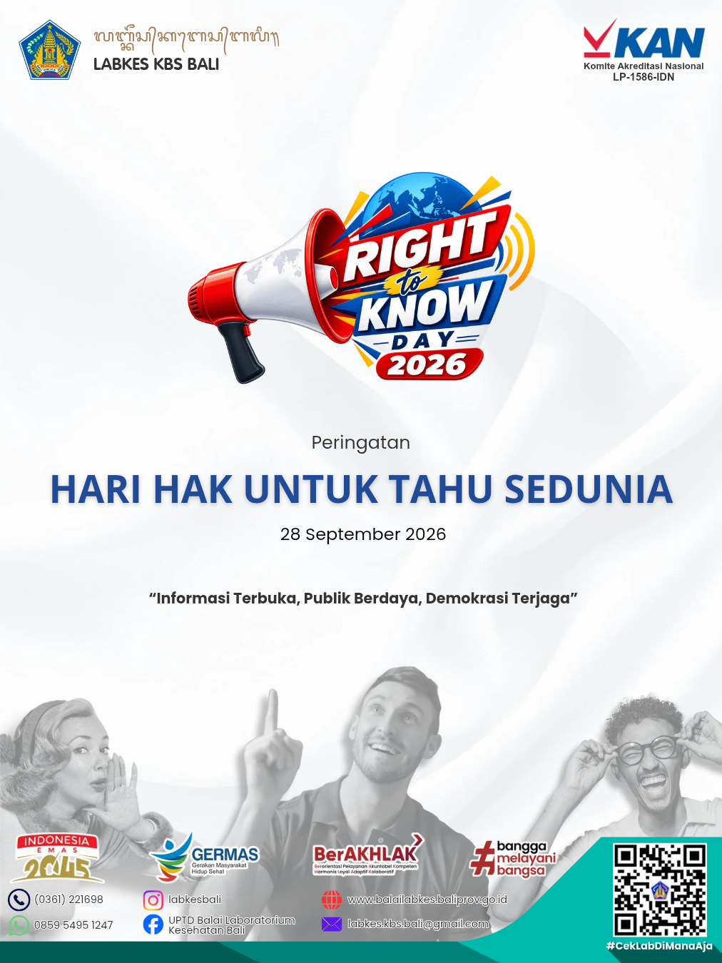 Selamat memperingati Hari Hak Untuk Tahu Sedunia (Right to Know Day)