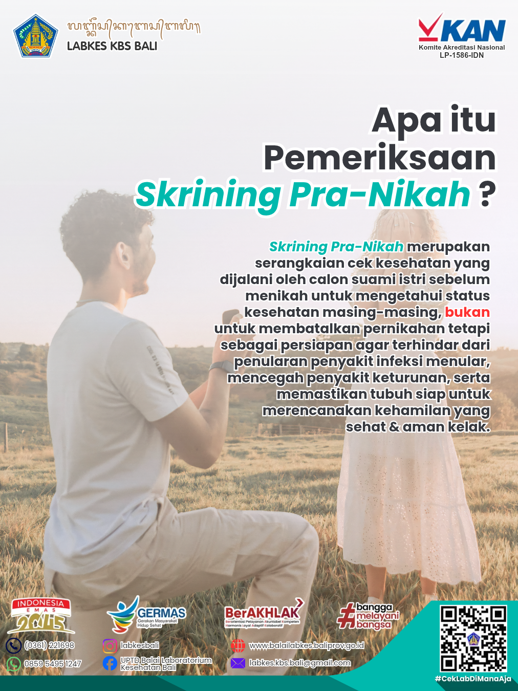 Skrining Pra-Nikah Bersama Labkes KBS Bali