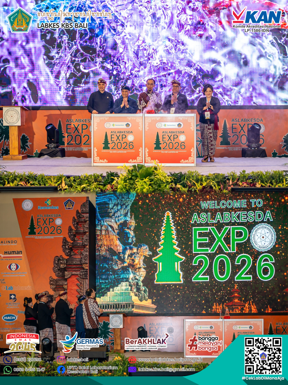 ASLABKESDA EXPO 2026 : Perkuat Kemandirian Laboratorium Kesehatan Menuju Sistem Kesehatan yang Tangguh dan Berkelanjutan