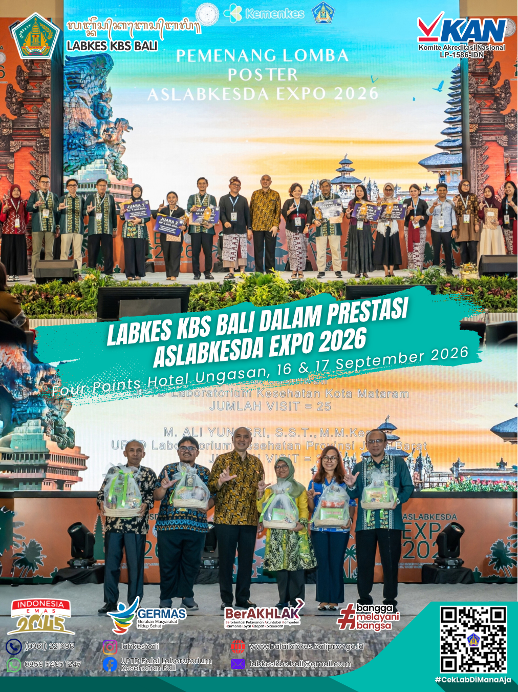 LABKES KBS BALI DALAM PRESTASI ASLABKESDA 2026