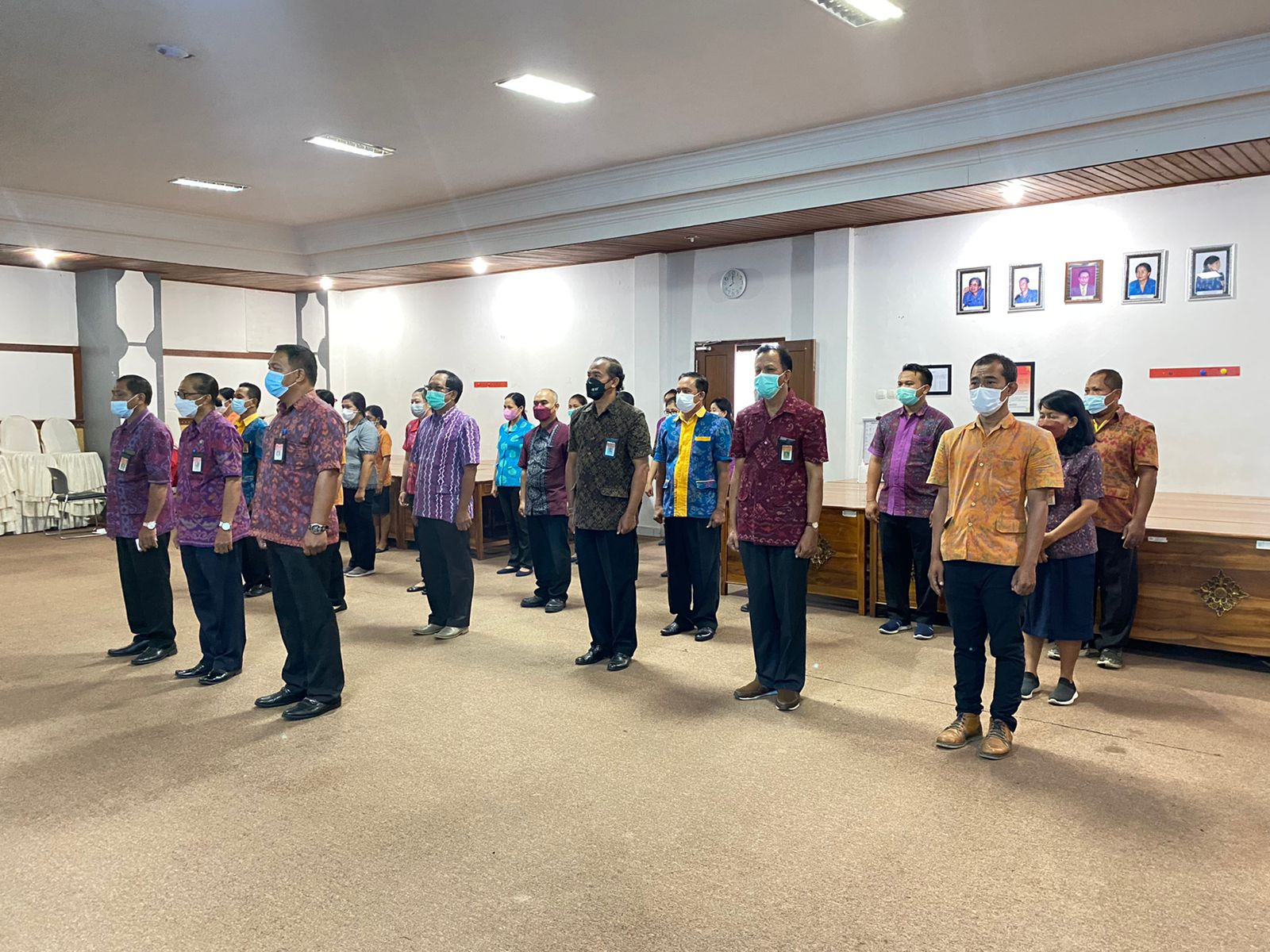 APEL DISIPLIN UPTD BAPELKESMAS DINAS KESEHATAN PROVINSI BALI BULAN MARET TAHUN 2022