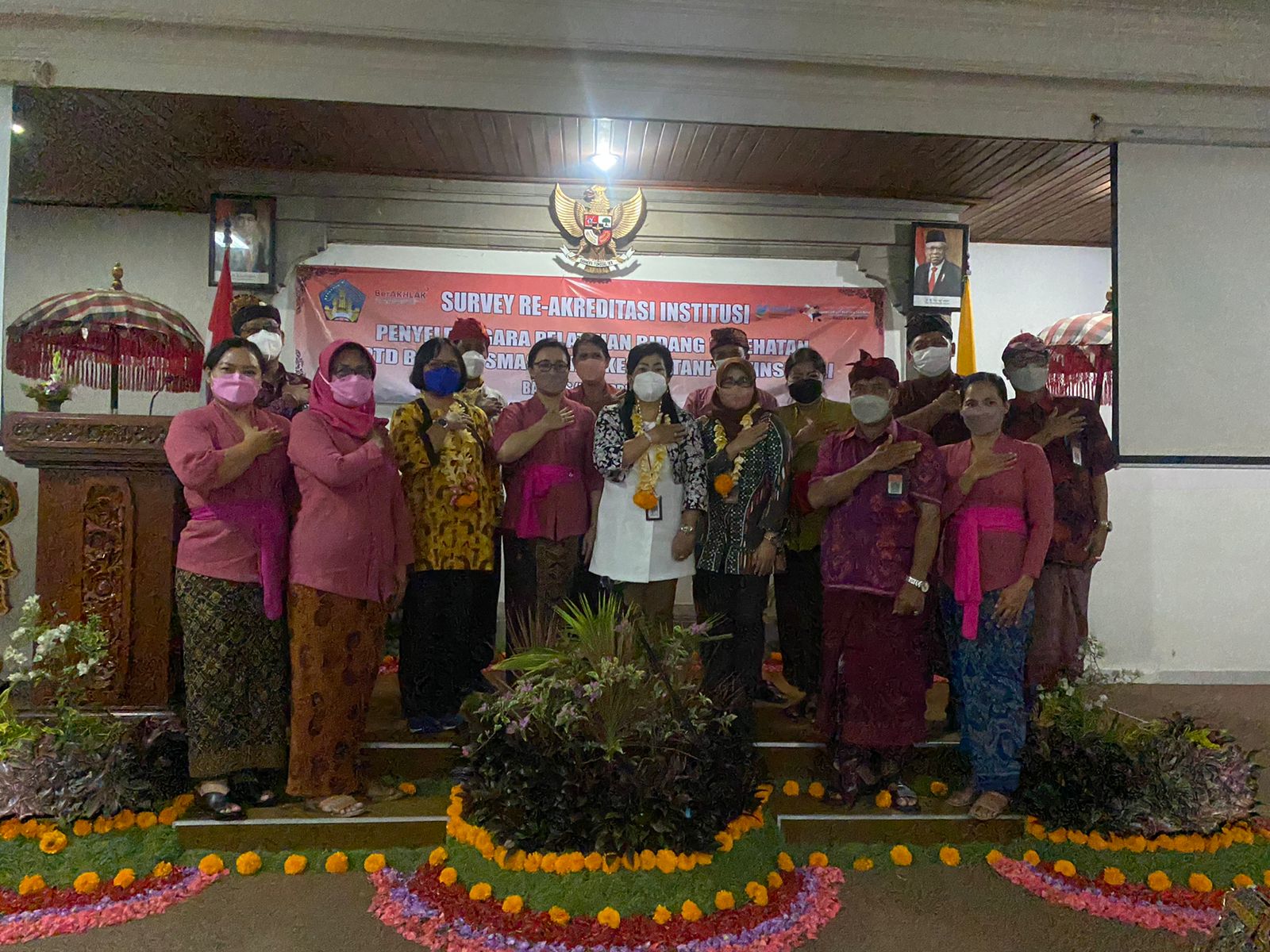Visitasi Re-Akreditasi Penyelenggara Diklat dari Direktorat Jendral Tenaga Kesehatan Bali, 7 April 2022