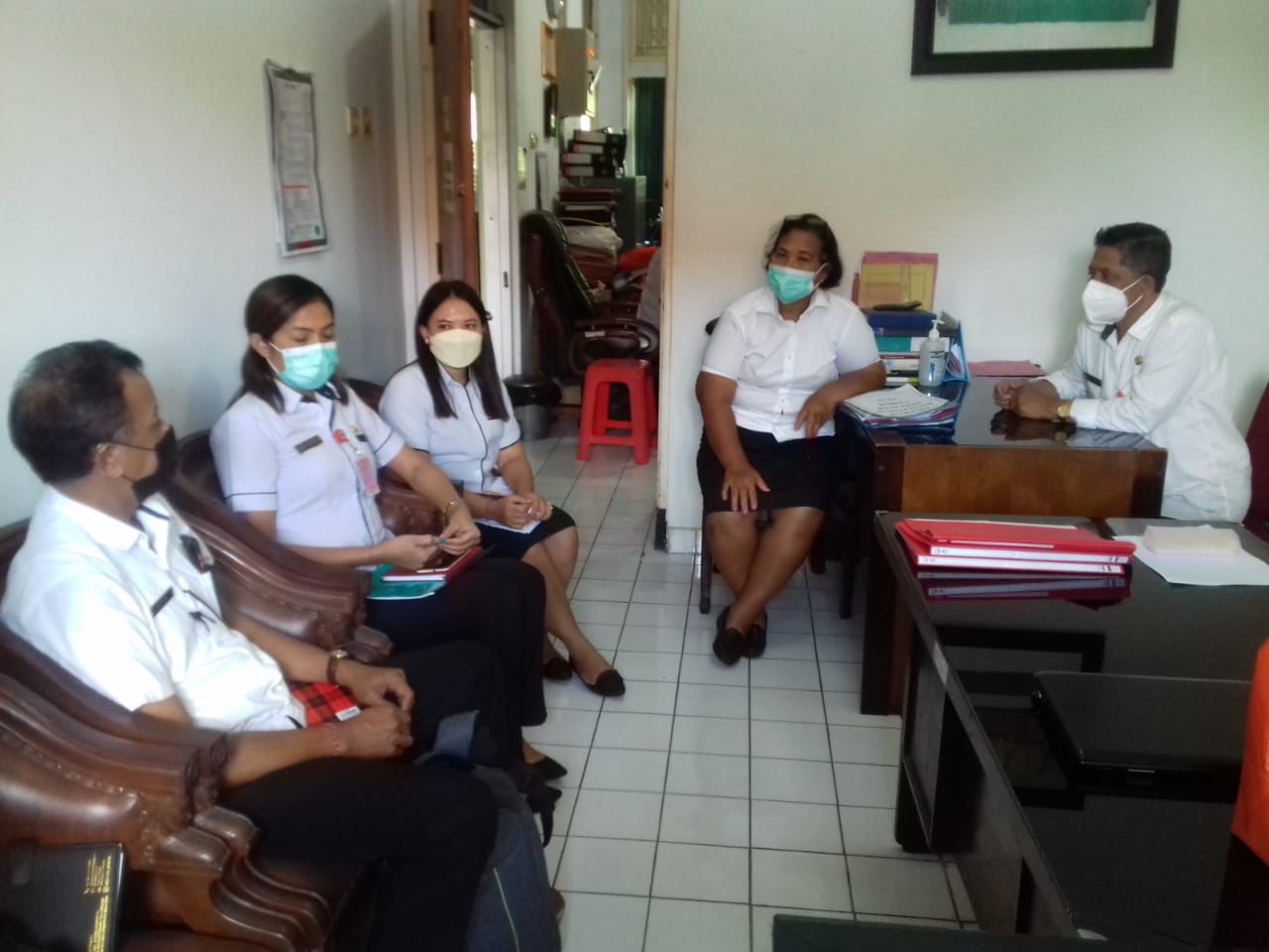 ADVOKASI Penyelenggaraan Diklat<br>UPTD Bapelkesmas<br>Tgl 13 April 2022 ke Dinkes Tabanan dan BRSU Tabanan