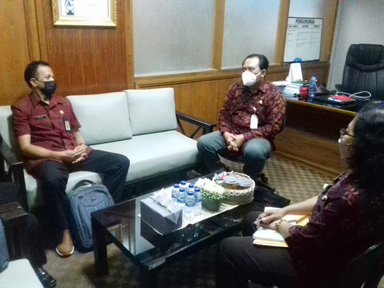 ADVOKASI Penyelenggaraan Pelatihan  UPTD Bapelkesmas  Tgl 19 April 2022 ke Dinkes Kota  Denpasar dan RSUD Wangaya