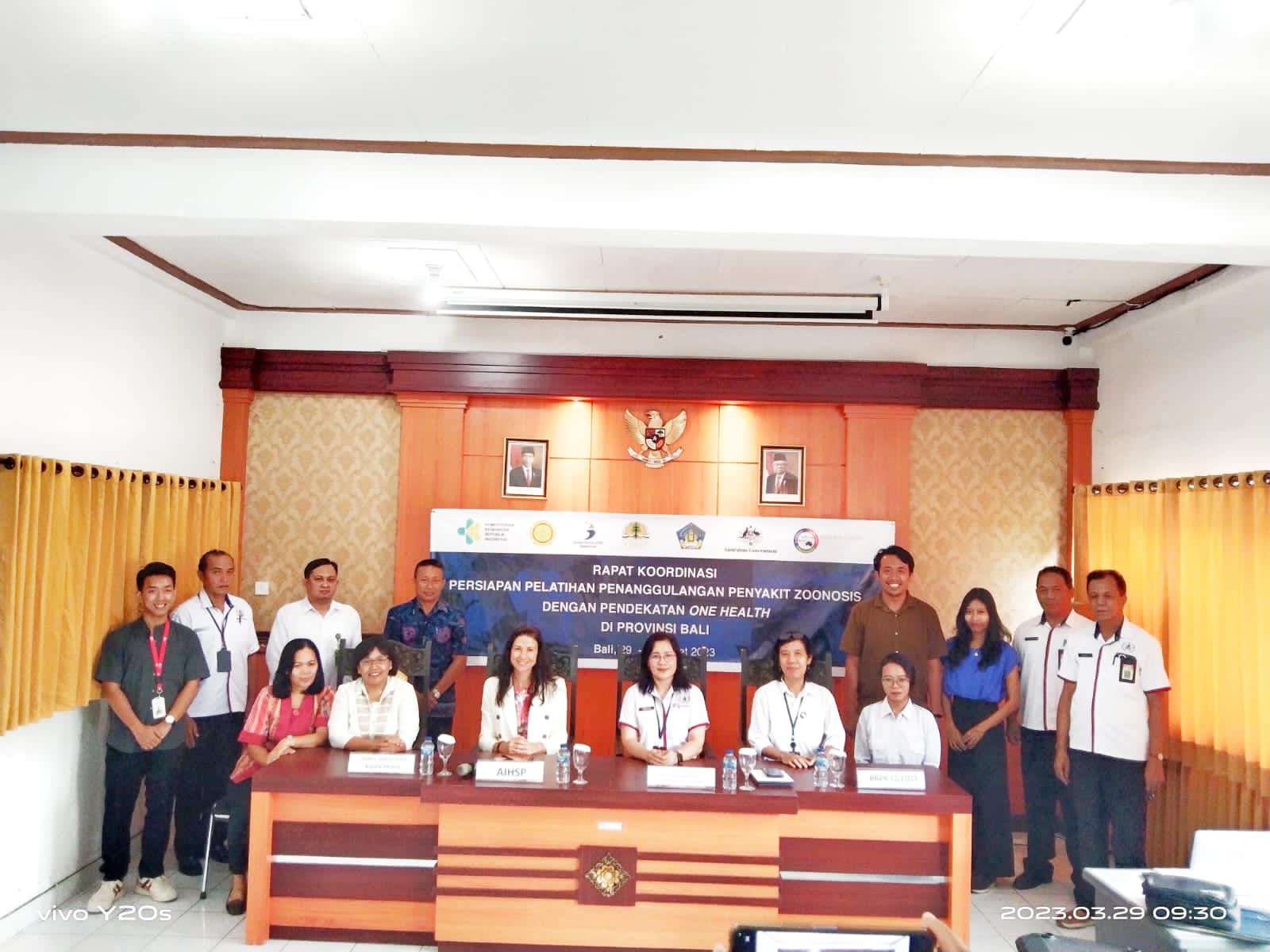 RAPAT KOORDINASI PERSIAPAN PELATIHAN PENANGGULANGAN PENYAKIT ZOONOSIS DENGAN PENDEKATAN ONE HEALTH UPTD BAPELKESMAS DINAS KESEHATAN PROVINSI BALI <strong>29 S/D 30 MARET 2023</strong>