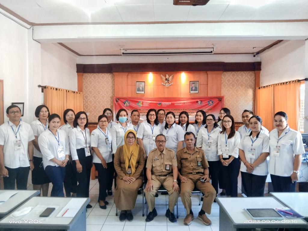  PELATIHAN PELAYANAN KESEHATAN BAGI KORBAN KTP/A TERMASUK TPPO BAGI PETUGAS KESEHATAN KABUPATEN BULELENG TAHUN 2023 UPTD BAPELKESMAS DINAS KESEHATAN PROVINSI BALI  04 SEPTEMBER S/D 07 SEPTEMBER 2023