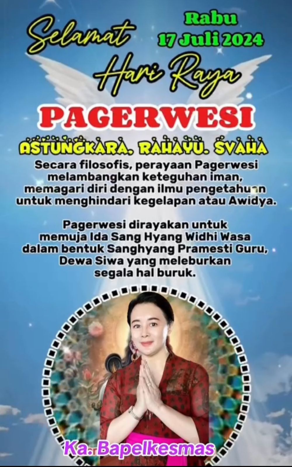 SELAMAT HARI RAYA PAGERWESI