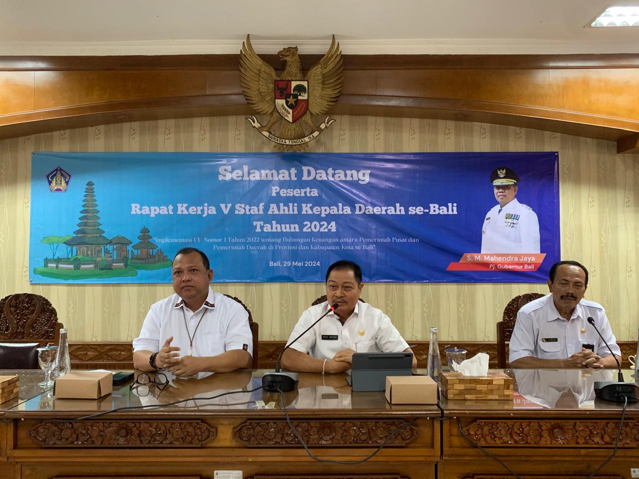 RAPAT KERJA KE V STAF AHLI KEPALA DAERAH BALI TAHUN 2024