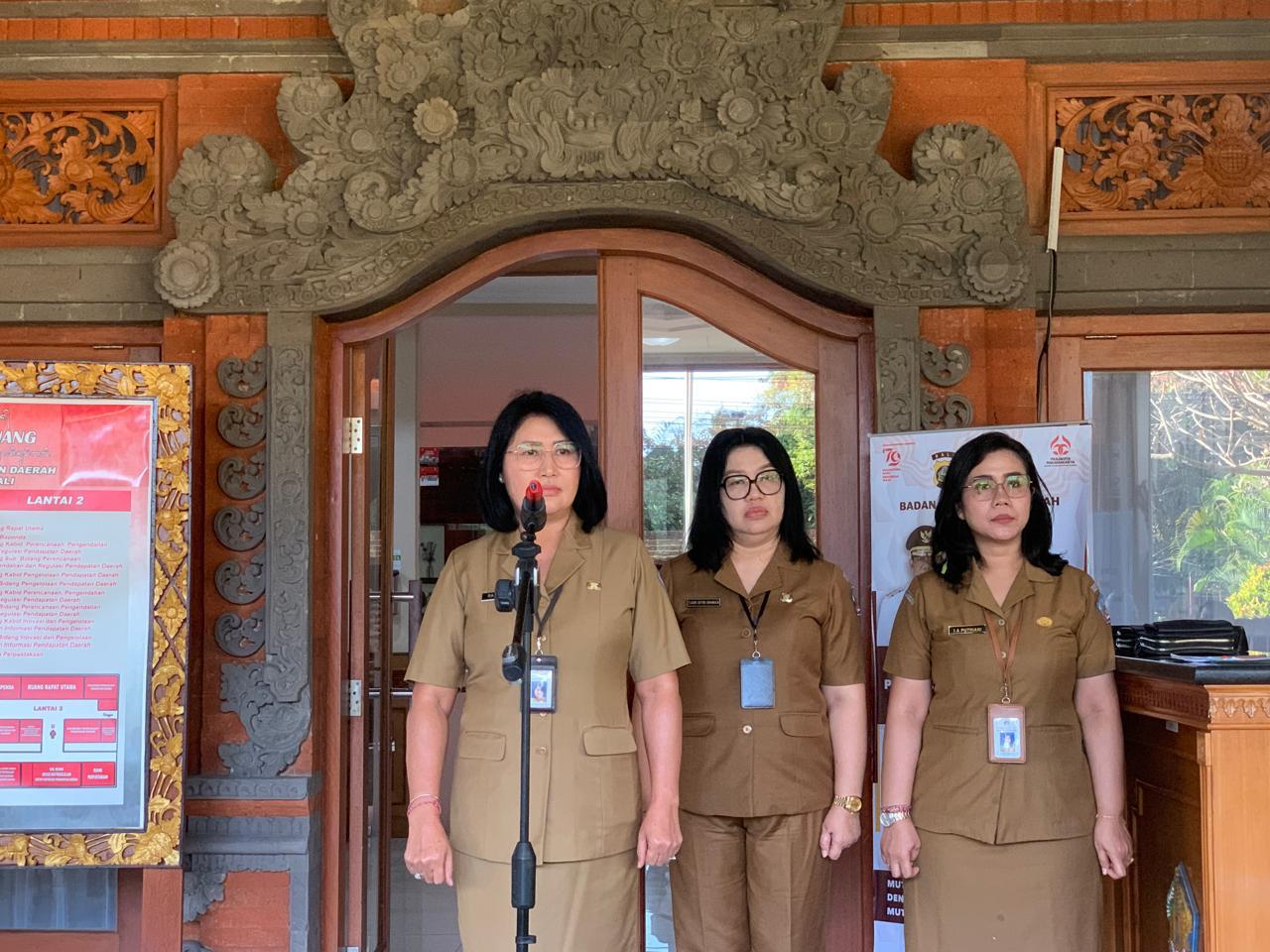 Kegiatan Apel Pagi Bapenda Provinsi Bali