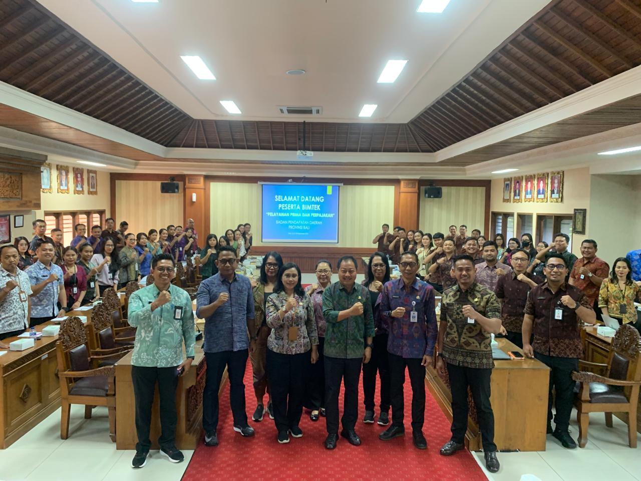 Bimbingan Teknis Pelayanan Prima dan Perpajakan pada Badan Pendapatan Daerah Provinsi Bali
