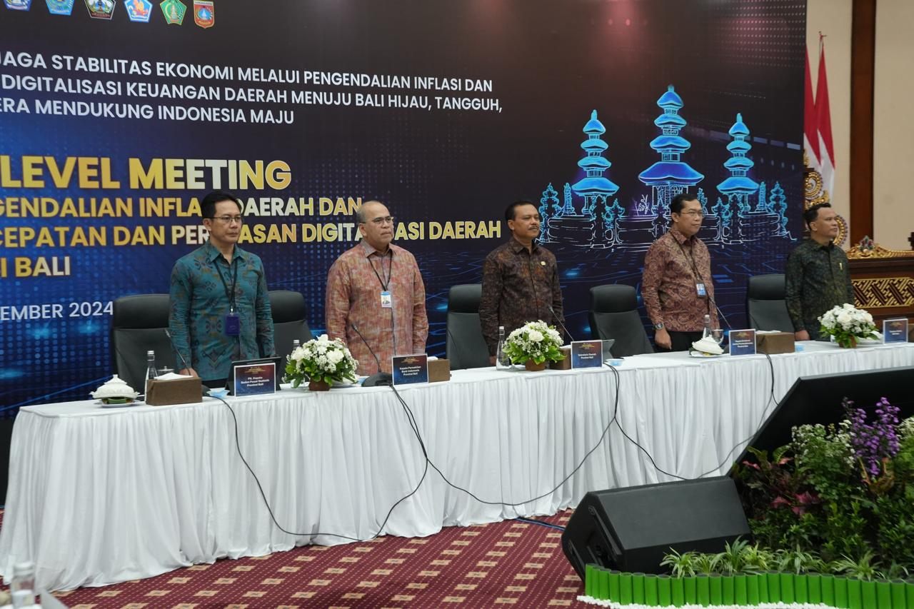 High Level Meeting Tim Percepatan dan Perluasan Digital Daerah (TP2DD) Provinsi Bali