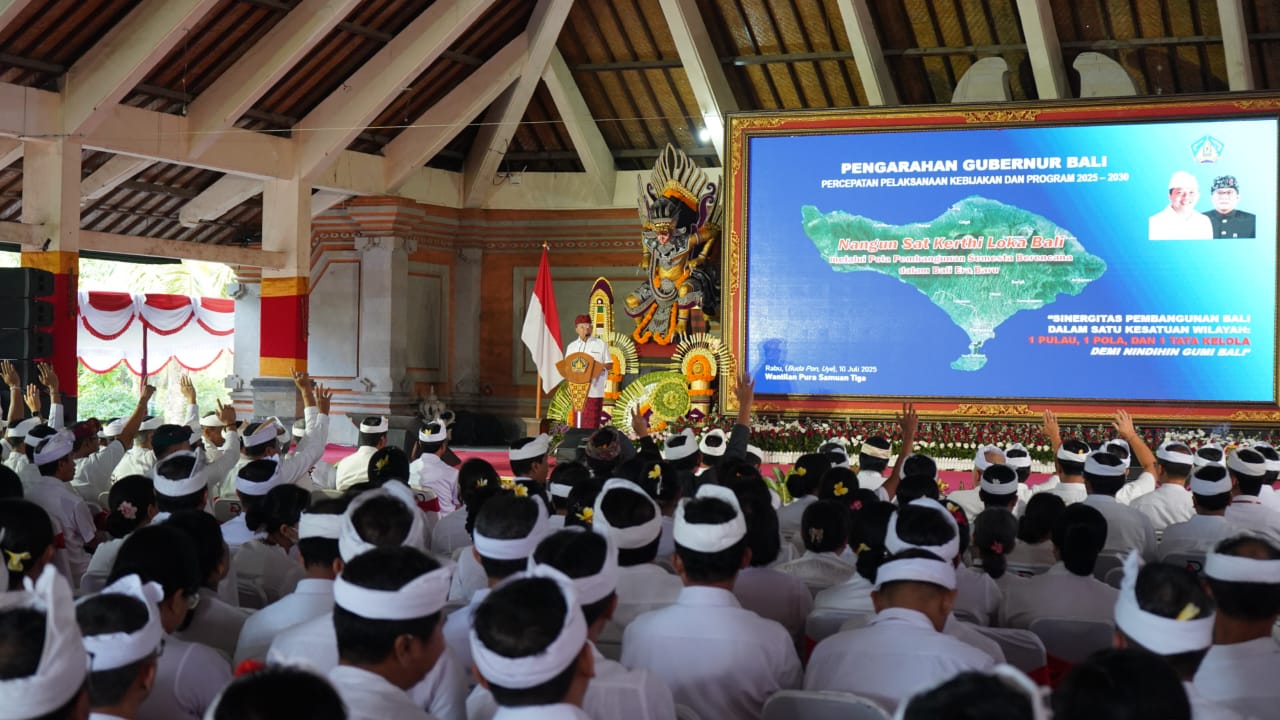 Pengarahan Bapak Gubernur Bali tentang Percepatan Pelaksanaan Program 2025-2030