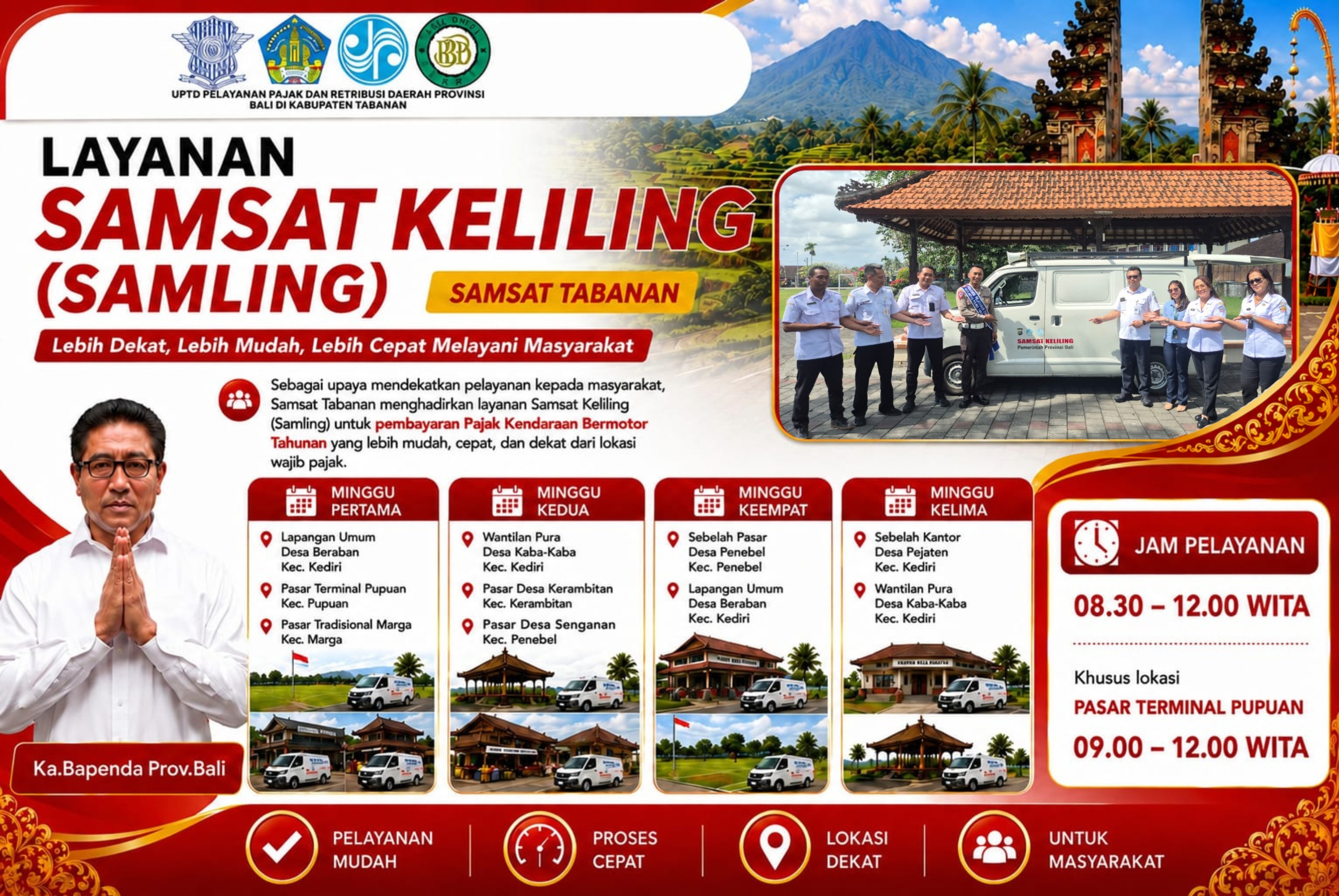 Layanan samsat Keliling Kabupaten Tabanan