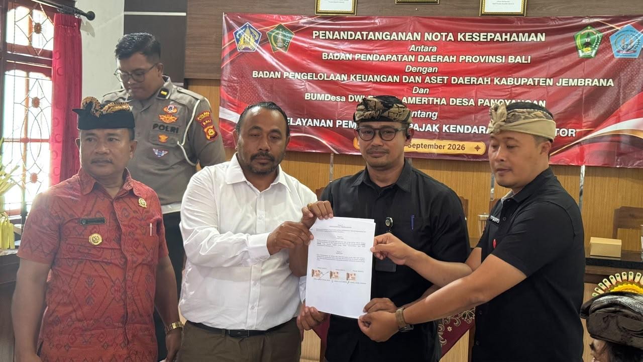 Penandatanganan Nota Kesepahaman dan Peluncuran (Launching) Peresmian Kerjasama Layanan Pembayaran PKB