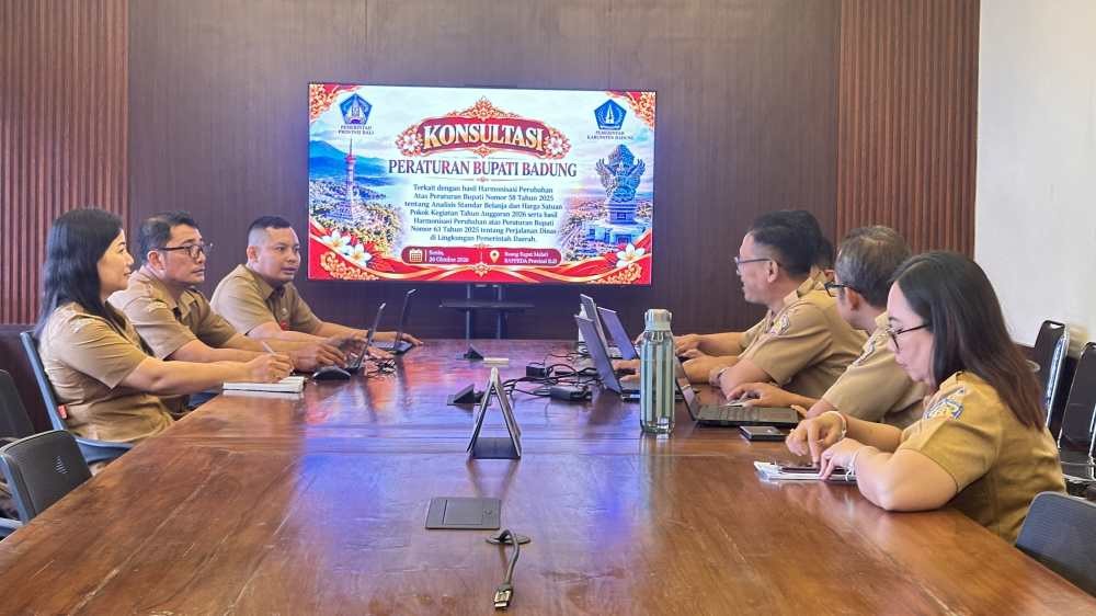 Perkuat Transparansi dan Akuntabilitas Pengelolaan Keuangan Daerah, Bappeda Bali Gelar Rapat Konsultasi