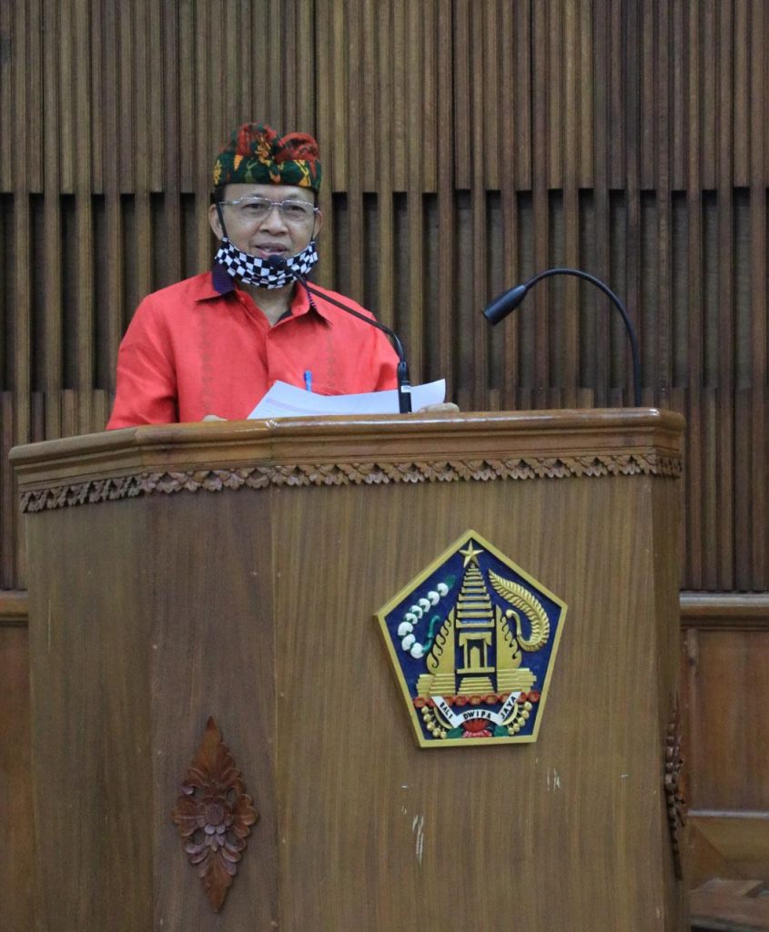 GUBERNUR KOSTER POMPA SEMANGAT KERJASAMA PERCEPAT PENANGANAN COVID-19 DI DENPASAR