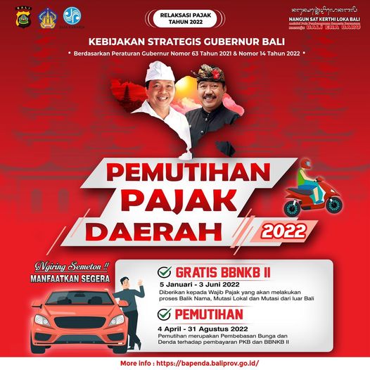 Kebijakan Strategis Gubernur Bali Relaksasi Pajak