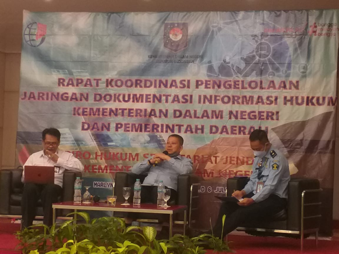 Rapat Koordinasi JDIH Kementerian Dalam Negeri dan Pemerintah Daerah