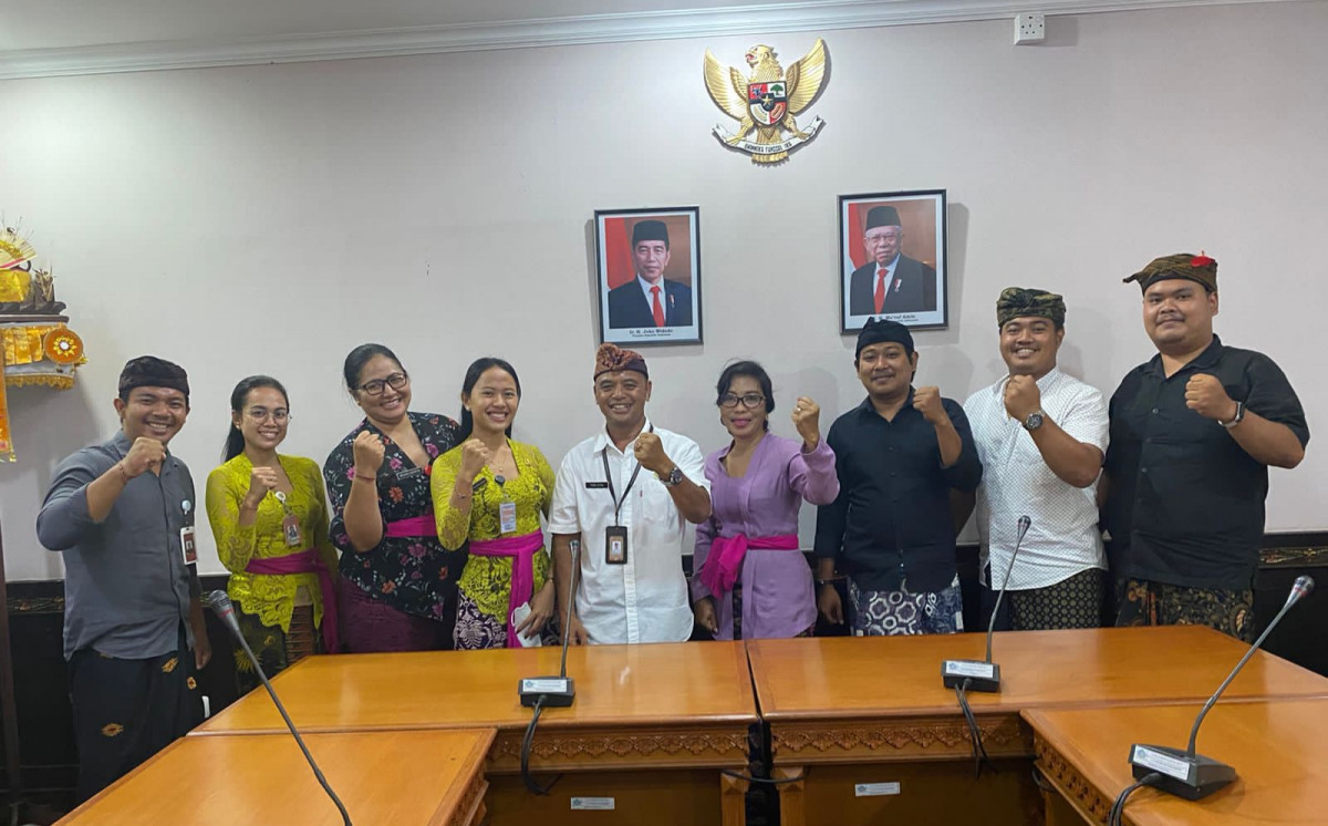 Menerima Koordinasi/Konsultasi Pengelolaan JDIH dari Bagian Hukum Setda Kota Denpasar
