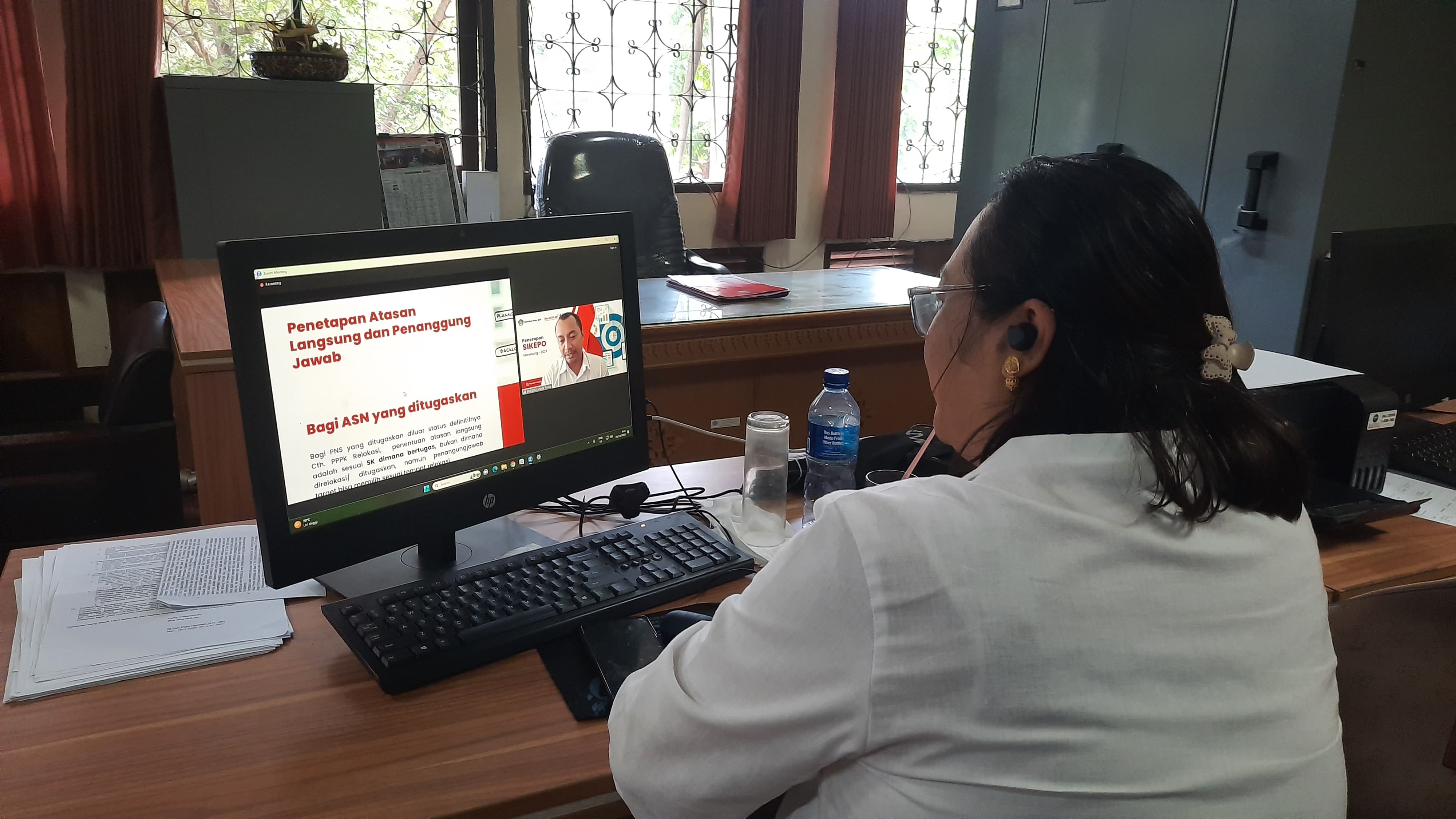 ASN Biro Hukum mengikuti Sosialisasi Penerapan Aplikasi SIKEPO