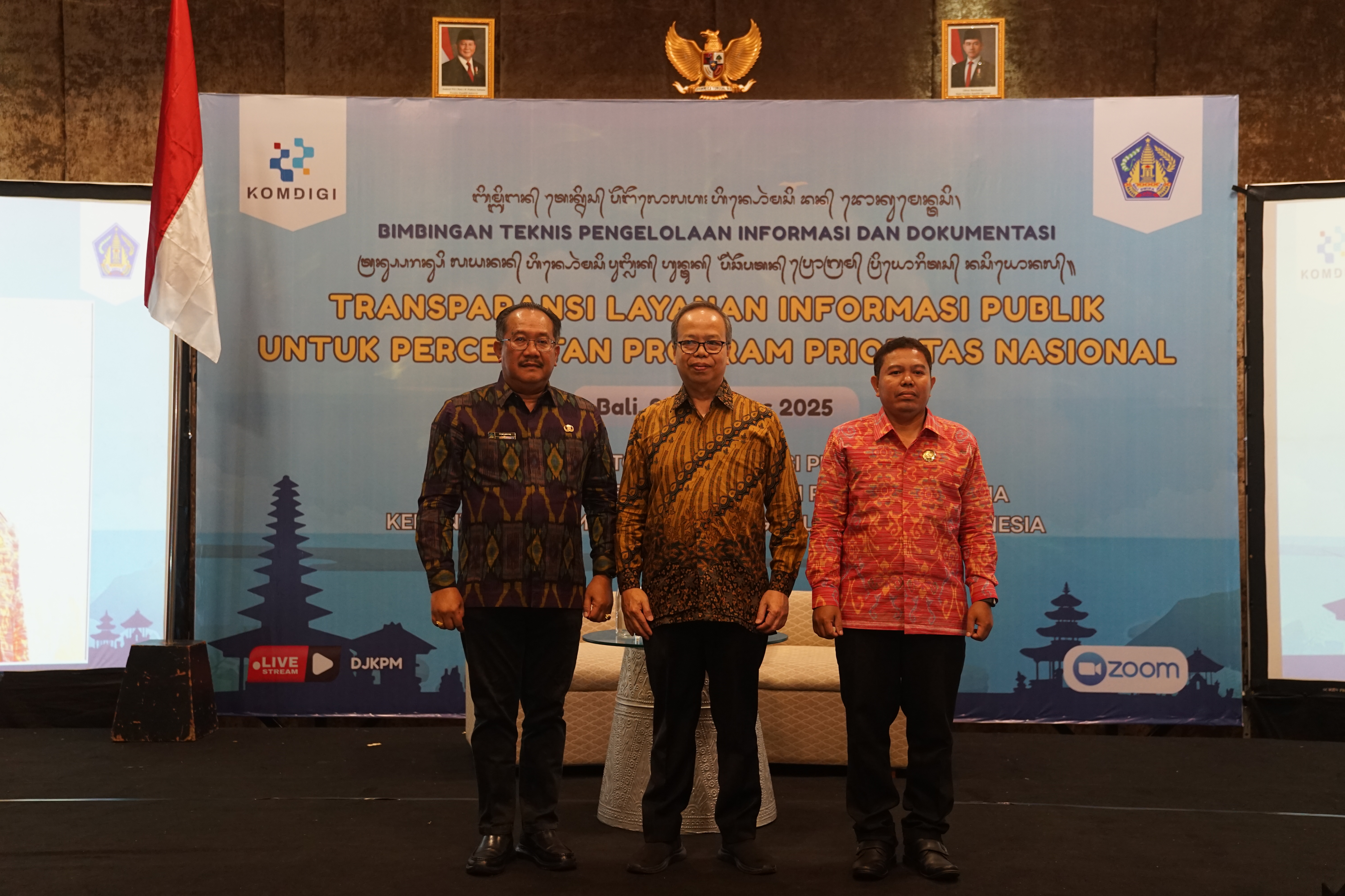 Bimbingan Teknis Pengelolaan Informasi dan Dokumentasi : Transparansi Layanan Informasi Publik Untuk Percepatan Program Prioritas Nasional