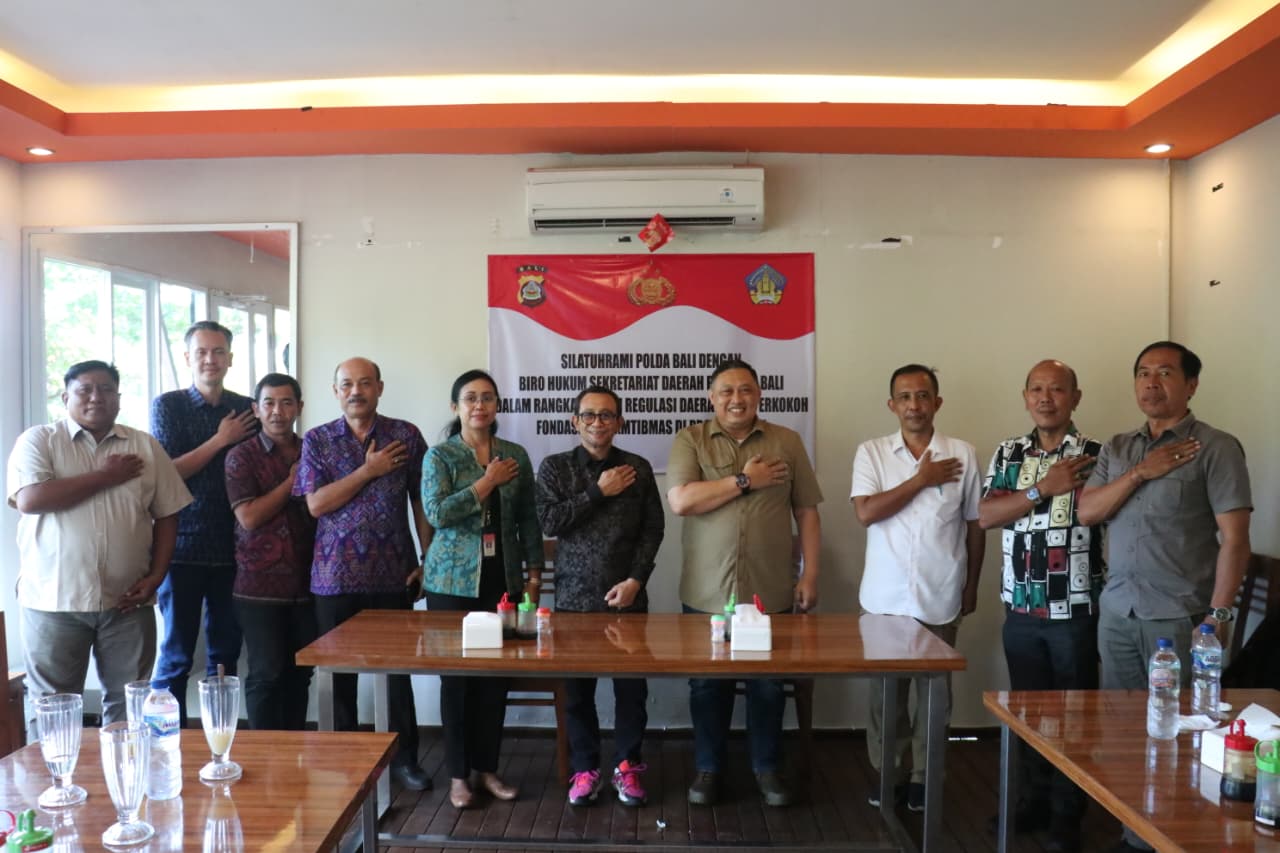 BIRO HUKUM SETDA PROVINSI BALI DAN POLDA BALI PERKUAT SINERGI