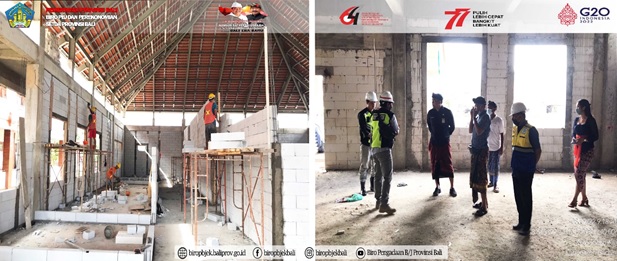 Monitoring Bangunan Gedung Tempat Pendidikan, Pembangunan Unit Sekolah Baru SMA Negeri 2 Kuta Utara, di Kabupaten Badung