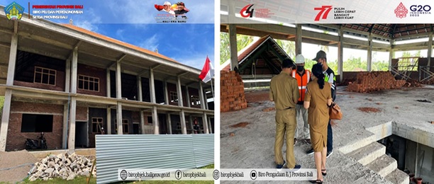Monitoring Bangunan Gedung Tempat Pendidikan Pembangunan Unit Sekolah Baru SMA Negeri 3 Negara, di Kabupaten Jembrana