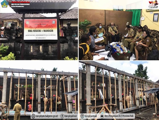 Monitoring Pembangunan Ruang Kelas Baru SMA Negeri 1 Manggis di Kabupaten Karangasem