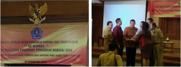 Kepala Biro Administrasi Pengadaan Barang/Jasa Setda Provinsi Bali Menghadiri Launching Aplikasi Sistem Pengadaan Barang/Jasa Terintegrasi (SIBARIS) Di Kota Denpasar
