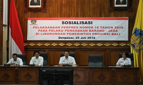 Sosialisasi Peraturan Presiden Nomor 16 Tahun 2018 Tentang Pengadaan Barang/Jasa Pemerintah