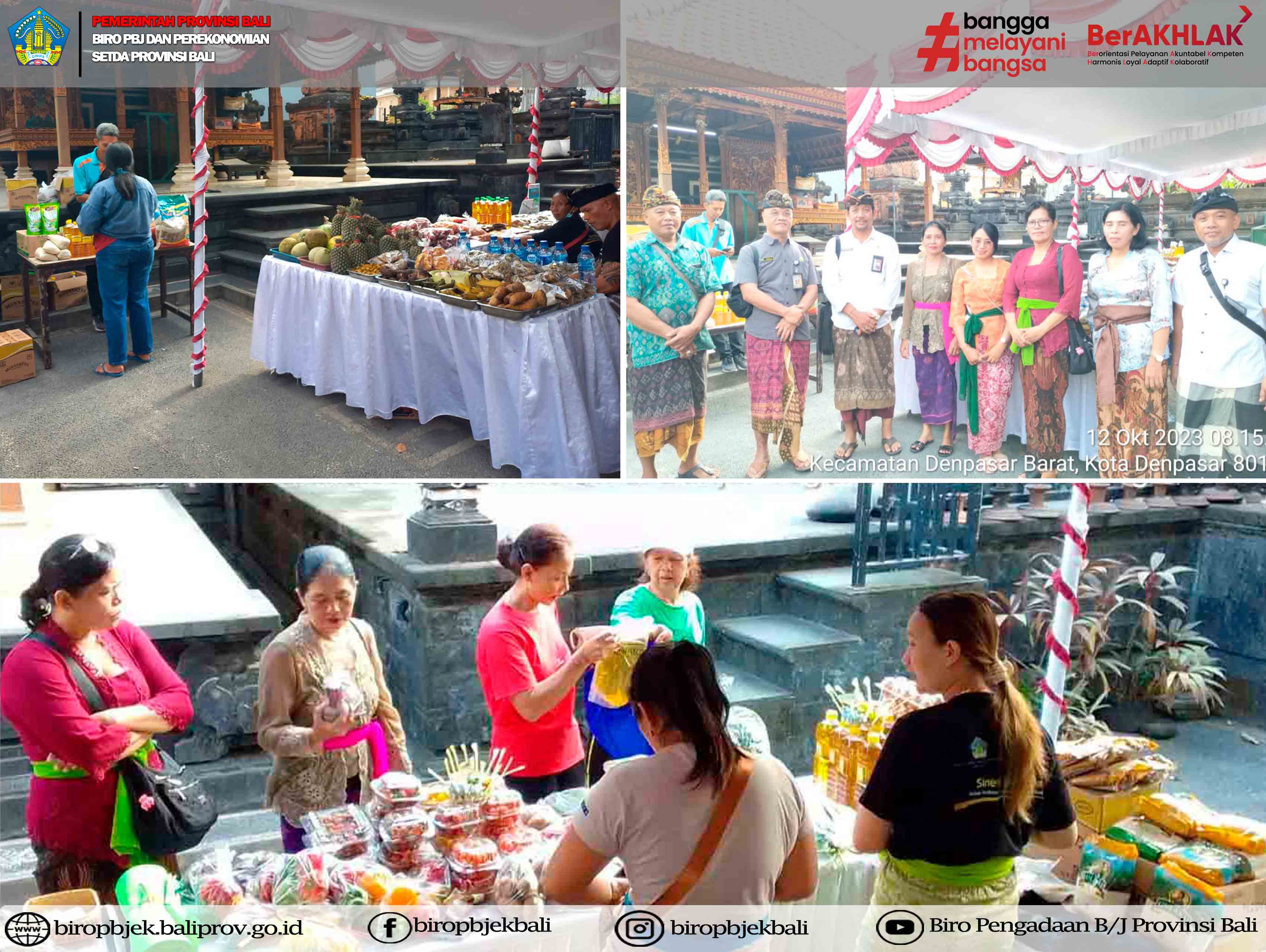 Gerakan Pangan Murah Pemerintah Provinsi Bali dalam Menjaga Stabilitas Harga dan Ketersediaan Pasokan Pangan Provinsi Bali, di Banjar Tegal Buah, Desa Padangsambian Kelod, Denpasar Barat