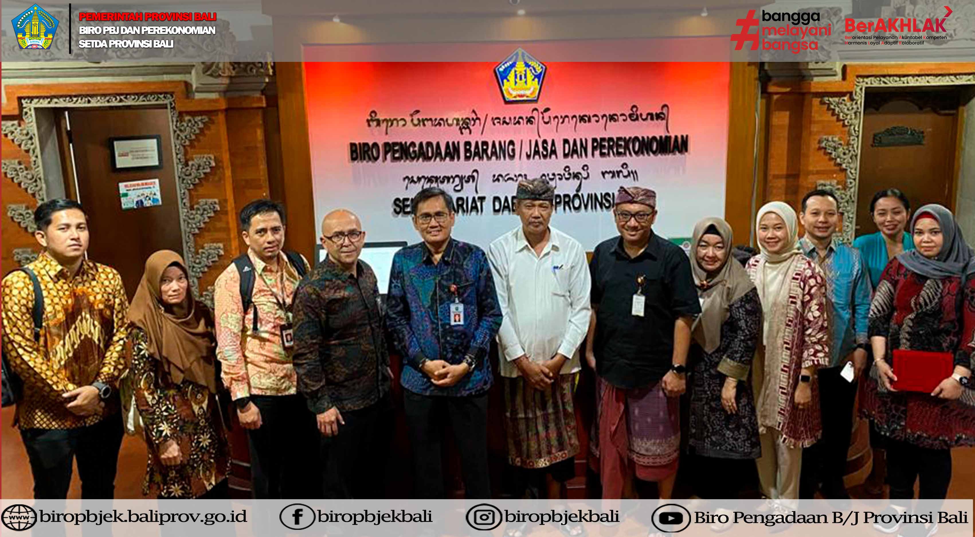 Biro Pengadaan Barang/Jasa dan Perekonomian menerima Kunjungan Kerja Capacity Building Biro Perekonomian Setda Provinsi Riau dan OJK Provinsi Riau