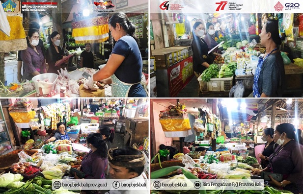 Monitoring dan Evaluasi Ketersediaan serta Keterjangkauan Harga Bahan Pokok Menjelang Hari Raya Natal dan Tahun Baru ke Kabupaten Jembrana