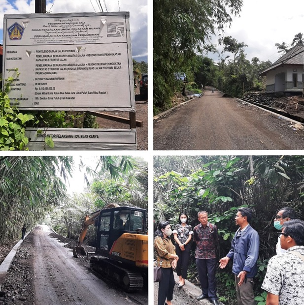 Monitoring Pemeliharaan Berkala/Rehabilitasi Jalan Rekonstruksi/Peningkatan Kapasitas Struktur Jalan (Khusus Provinsi) Ruas Jalan Provinsi Selat - Pasar Agung di Kabupaten Karangasem