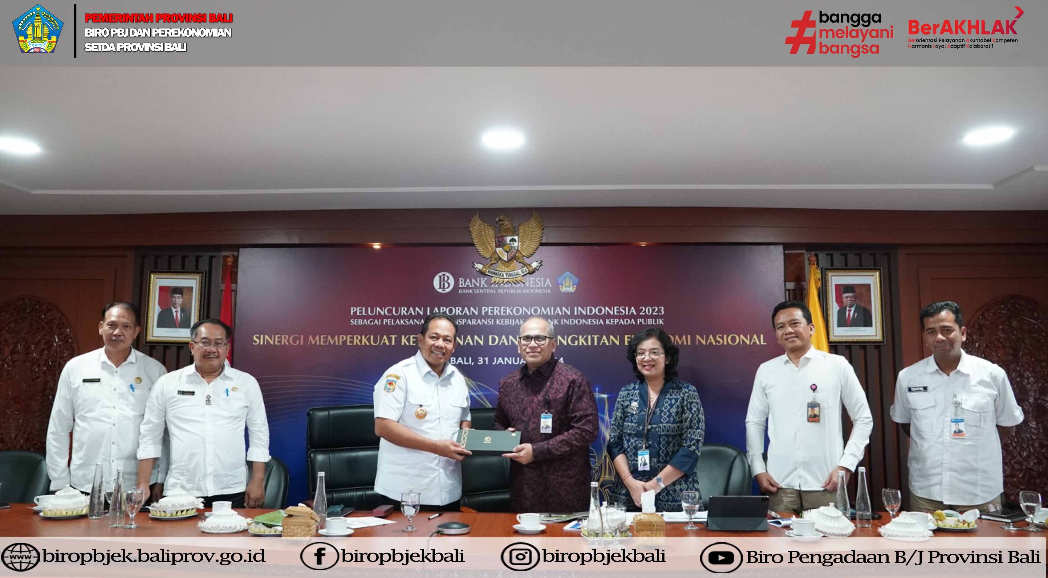 Audiensi Pusat Investasi Kerthi Bali Sadhana (PIKBS) dan Mengikuti Peluncuran Laporan Perekonomian Indonesia 2023