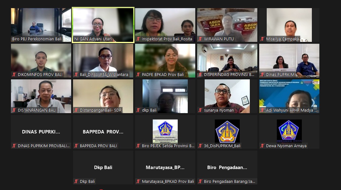 Rapat Evaluasi Program Kerja TPID Provinsi Bali