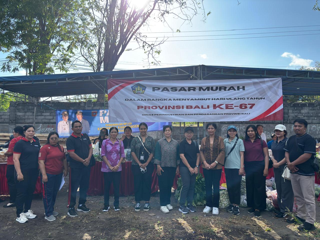 Pasar Murah Menyambut  HUT Ke-67 Provinsi Bali Digelar di Desa Baturinggit