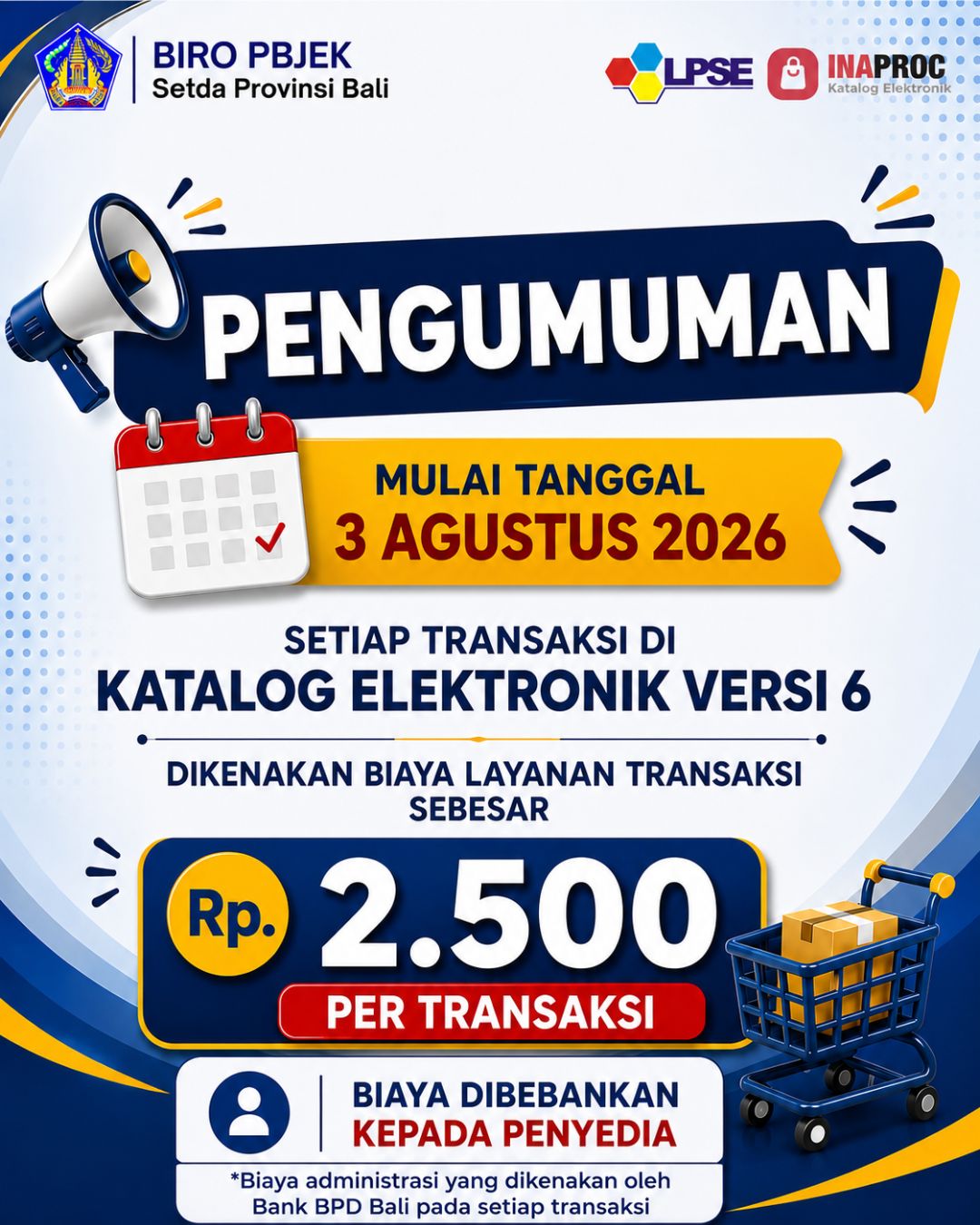 Biaya Layanan Katalog V6