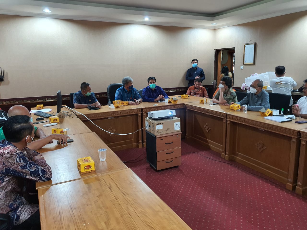 Acara Rapat koordinasi pelaksanaan sosialisasi dan pendataan awal rencana pembangunan Ruas Jalan Tol Gilimanuk-Mengwi di Kabupaten Jembrana