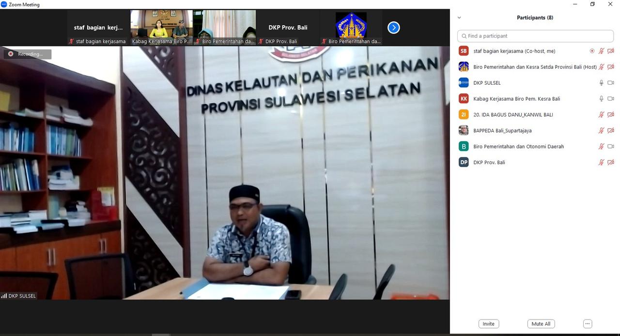 Rapat Rencana Kerjasama Pembangunan Daerah antara Pemprov Bali dengan Pemprov Sulawesi Selatan