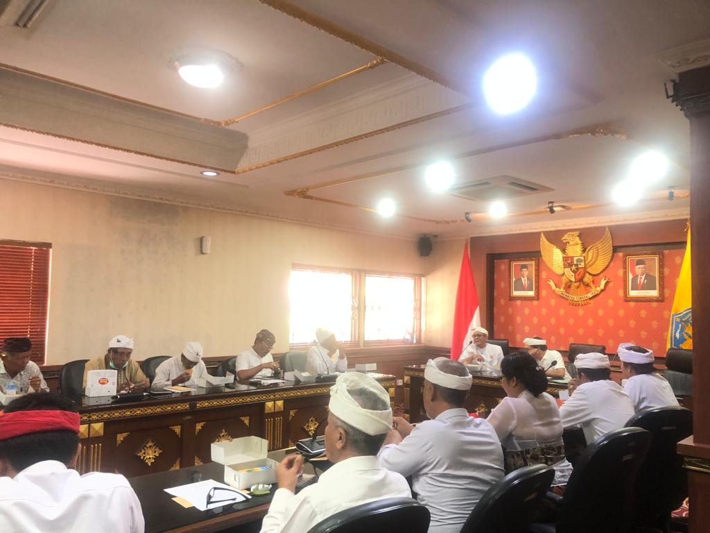 Rapat Koordinasi Persiapan Upacara Tawur Labuh Gentuh, Panca Wali Krama dan Pengusaba Pura Mandara Giri Semeru Agung