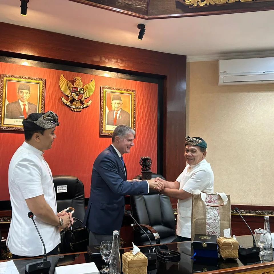 Kunjungan Dubes Kroasia sekaligus "Paradiplomasi pada Acara Badan Kerja Sama Antar Parlemen DPR RI" di Wiswa Sabha terkait rencana kerjasama Pemprov Bali dengan Zadar County Kroasia