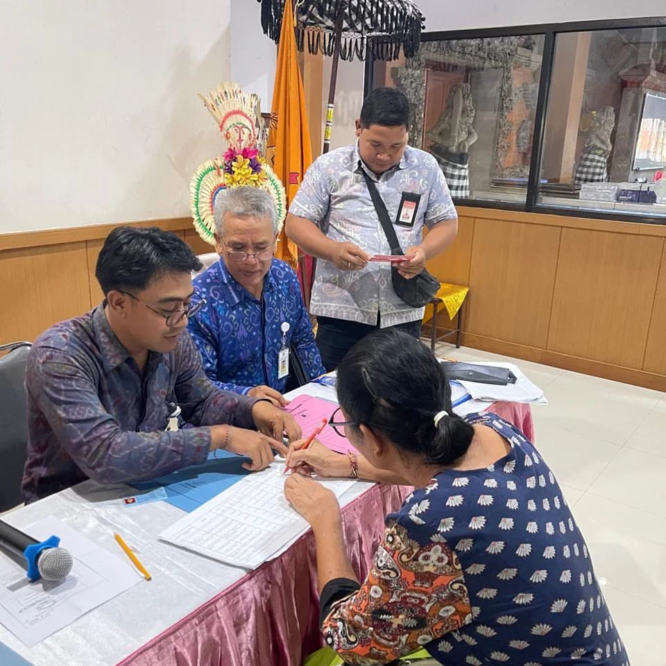 Kegiatan Mendampingi Penandatanganan Santunan Kematian Veteran RI sebanyak 38 Penerima dan Tunjangan Veteran di Kabupaten Badung