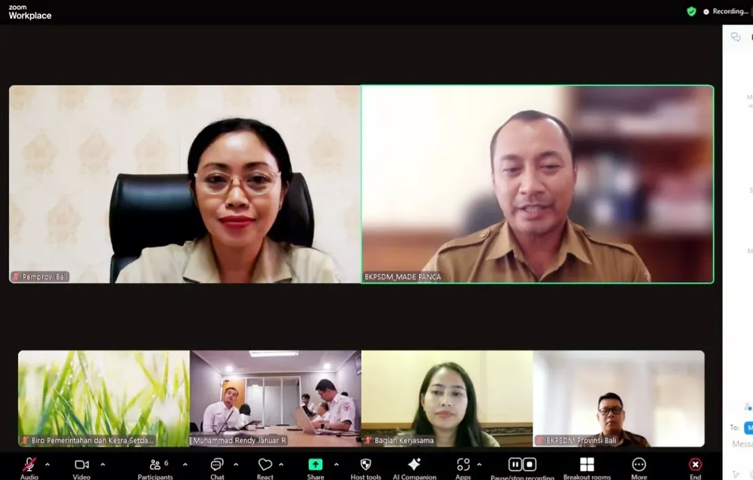 Rapat koordinasi rencana kerjasama antara Pemerintah Provinsi Bali dan Badan Pembinaan Ideologi Pancasila
