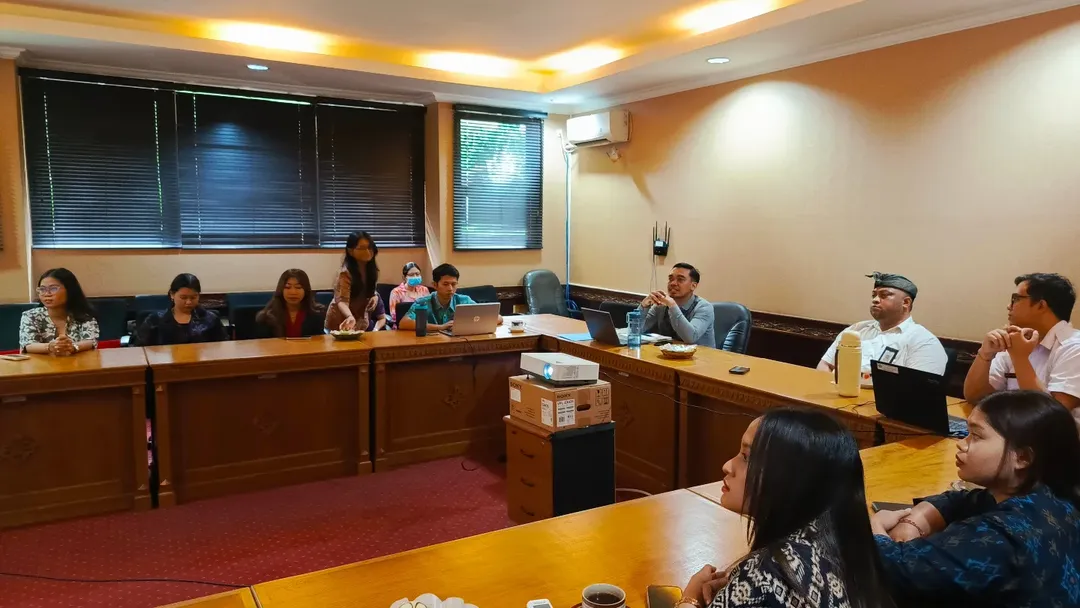 Kunjungan dari Badan Pusat Statistik sekaligus melakukan pembinaan statistik sektoral pada Biro Pemerintahan dan Kesejahteraan Rakyat