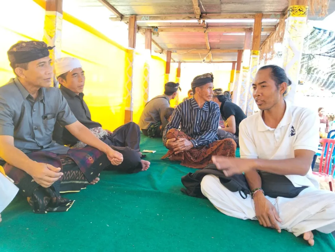 Uleman upacara pitra Yadnya Pasek Padang Subadra Desa Songan, Kintamani, Bangli