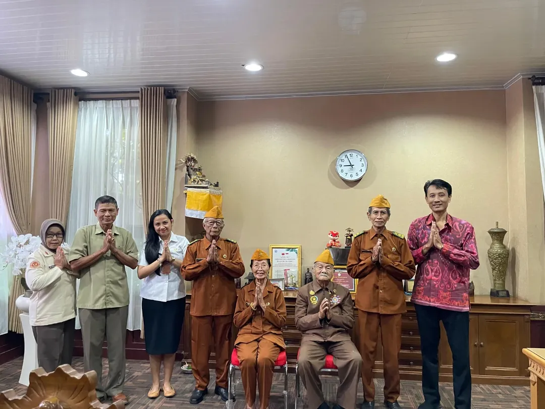 Kepala Biro Pemerintahan dan Kesejahteraan Rakyat (I Made Dwi Arbani, S.ST., M.Si) menerima audiensi Ketua Mada LVRI Provinsi Bali